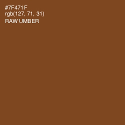 #7F471F - Raw Umber Color Image